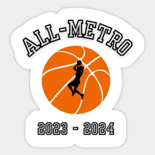 Female Basketball All- Metro Sticker